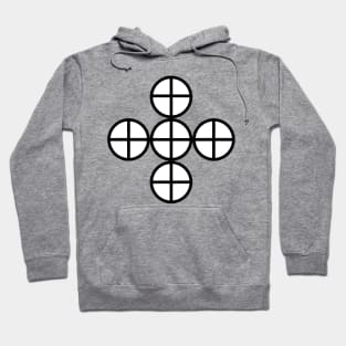 Abstract Medieval Cross Hoodie